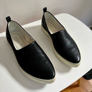 Final Price - Ecco Leather Black Gillian Pointe Slip On